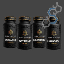 Load image into Gallery viewer, Ciclo de definición y volumen con SARMs para intermedios | Ostarine, Ligandrol &amp; Cardarine Ciclos con SARMs DARK MATTER NUTRITION - Super Soldados