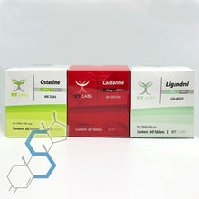 Load image into Gallery viewer, Ciclo de definición y volumen con SARMs para intermedios | Ostarine, Ligandrol &amp; Cardarine Ciclos con SARMs XT Labs - Super Soldados